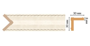Цветной угол Decomaster 116-6 (30*30*2400) ДМ