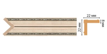 Цветной угол Decomaster 116M-59 ДМ (22*22*2400)