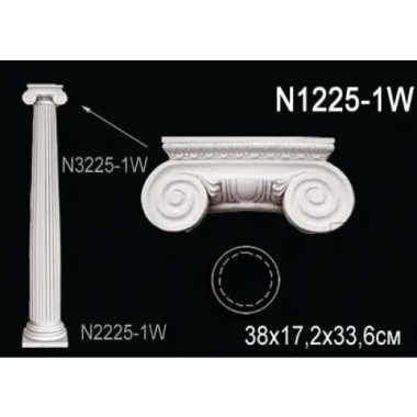 Капитель колонны N1125-1W Перфект Полиуретан
