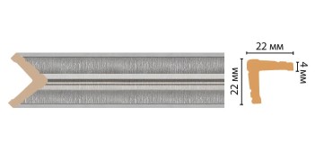 Цветной угол Decomaster 116s-55 ДМ (22*22*2400)