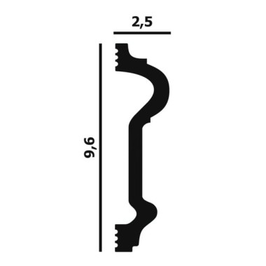 Молдинг из полимера P72 Perfect Plus