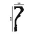 Молдинг из полимера P74 Perfect Plus