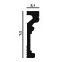Молдинг из полимера P62 Perfect Plus