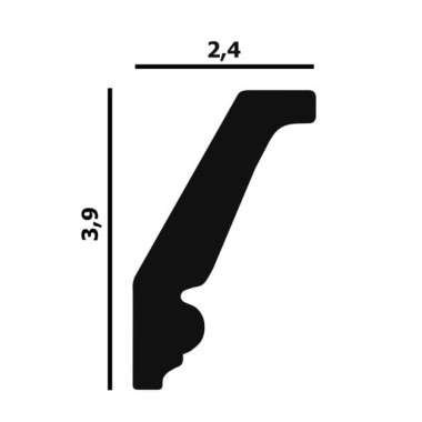Плинтус потолочный P24 Перфект Плюс