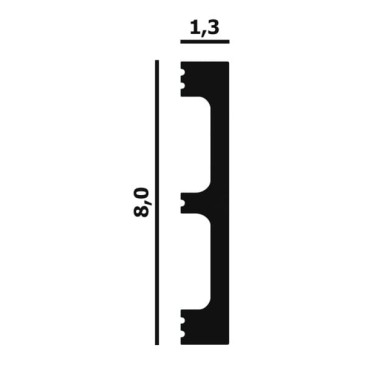 Плинтус напольный P88 Perfect Plus