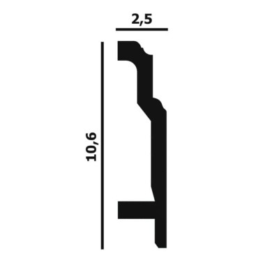 Плинтус напольный P45 Perfect Plus