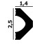 Молдинг из полимера P134 Perfect Plus
