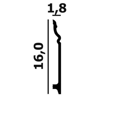 Плинтус напольный P118 Perfect Plus