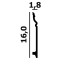 Плинтус напольный P118 Perfect Plus