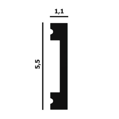 Плинтус напольный P66 Perfect Plus