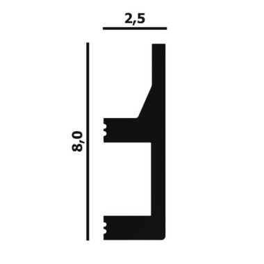 Плинтус потолочный P82 Перфект Плюс