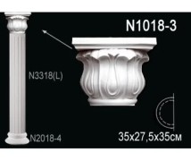 Капитель полуколонны N1018-3 Перфект Полиуретан