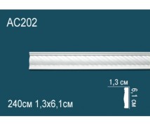Молдинг полиуретановый с рисунком AC202