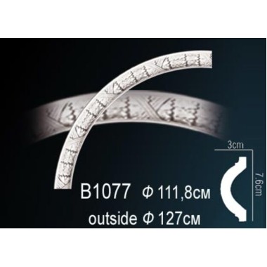 Молдинг на арку B1077 из полиуретана