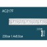 Гибкий молдинг полиуретановый с рисунком AC217F