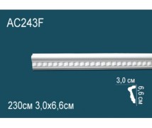 Гибкий молдинг полиуретановый с рисунком AC243F