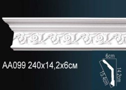 Плинтус потолочный полиуретановый AA099 Перфект