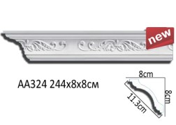 Плинтус потолочный полиуретановый AA324 Перфект