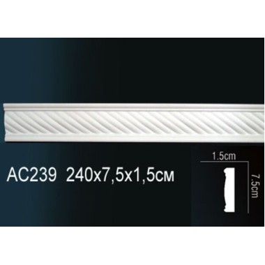 Молдинг полиуретановый с рисунком AC239