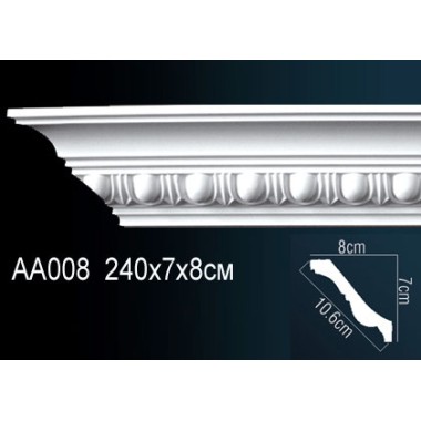 Плинтус на потолок AA008 Перфект