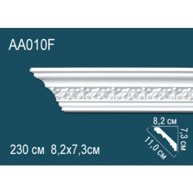 Гибкий потолочный плинтус AA010F Перфект