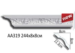 Плинтус потолочный полиуретановый AA319 Перфект