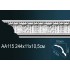 Плинтус потолочный полиуретановый AA115 Перфект