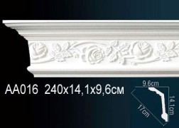 Плинтус потолочный полиуретановый AA016 Перфект
