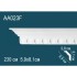 Гибкий потолочный плинтус AA023F Перфект