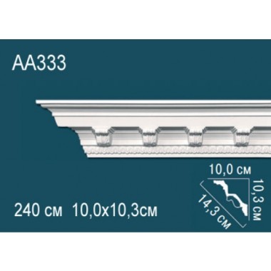 Плинтус потолочный полиуретановый AA333 Перфект