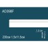 Гибкий плинтус напольный из полиуретана AD398F Перфект