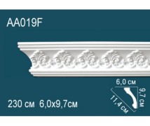 Гибкий потолочный плинтус AA019F Перфект