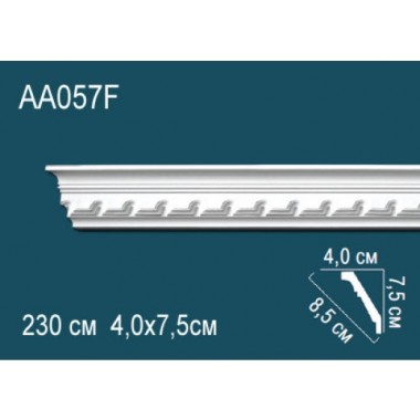 Гибкий потолочный плинтус AA057F Перфект