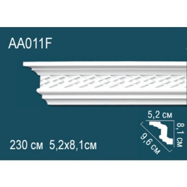 Гибкий потолочный плинтус AA011F Перфект