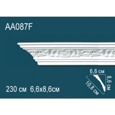 Гибкий потолочный плинтус AA087F Перфект