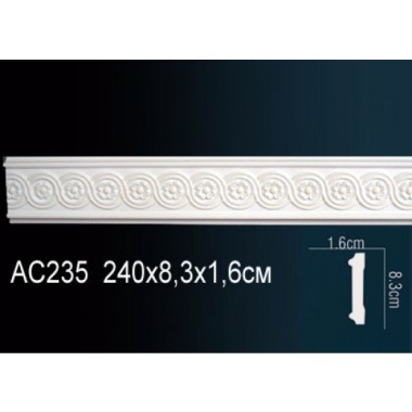 Гибкий молдинг полиуретановый с рисунком AC235F