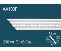 Гибкий потолочный плинтус AA100F Перфект