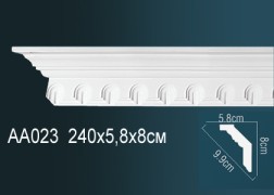 Плинтус на потолок AA023 Перфект