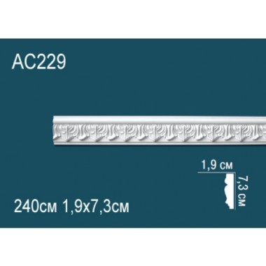 Молдинг полиуретановый с рисунком AC229