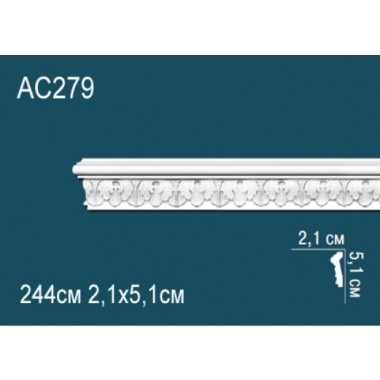 Молдинги для стен AC279 из полиуретана