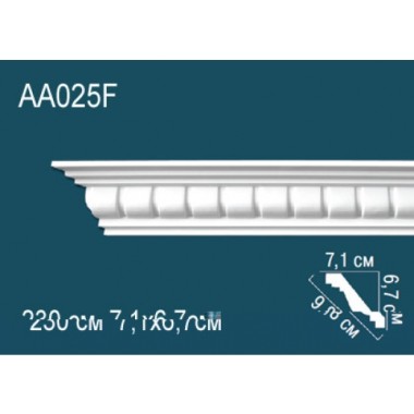 Гибкий потолочный плинтус AA025F Перфект
