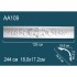 Плинтус потолочный полиуретановый AA109 Перфект