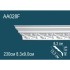 Гибкий потолочный плинтус AA028F Перфект