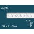Молдинги для стен AC244 из полиуретана