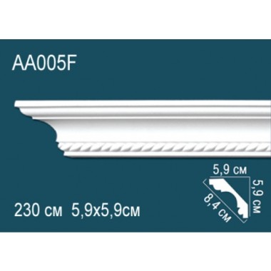 Гибкий потолочный плинтус AA005F Перфект
