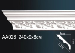 Плинтус на потолок AA028 Перфект