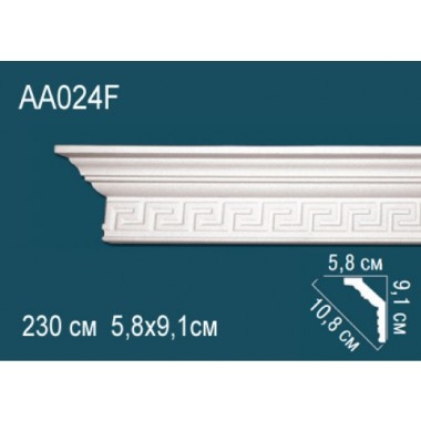Гибкий потолочный плинтус AA024F Перфект