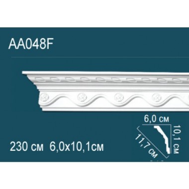 Гибкий потолочный плинтус AA048F Перфект