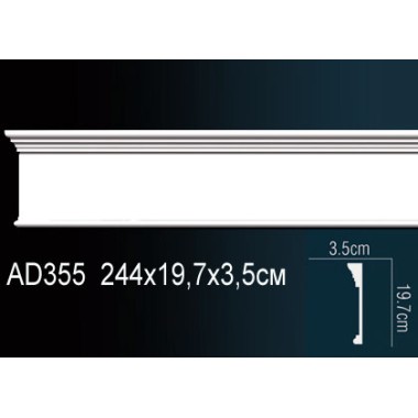 Молдинги для стен AD355 из полиуретана