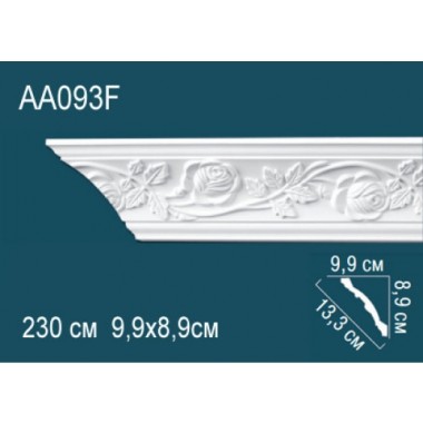 Гибкий потолочный плинтус AA093F Перфект